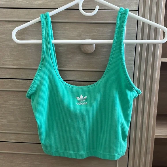 adidas Tops Mint Green Adidas Crop Top Poshmark